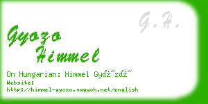 gyozo himmel business card